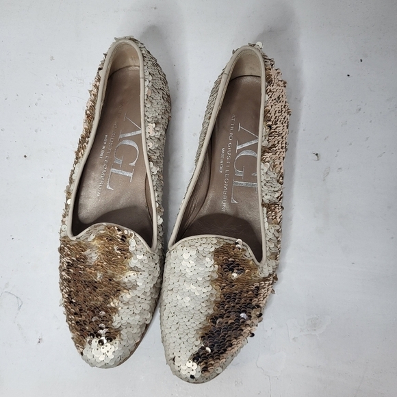 Attilo Giusti Leombruni AGL Made in Italy Sequin Loafer Size 36 - Picture 15 of 15